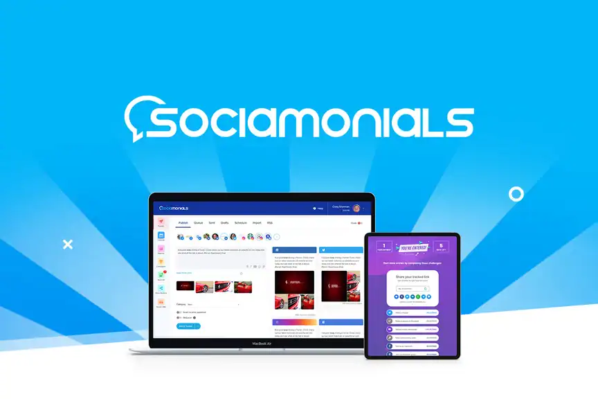 Sociamonials, Marketing, Social media, social proof, social media management, AppSumo, Lifetime Deals, software, productivity, automation, small business scaling