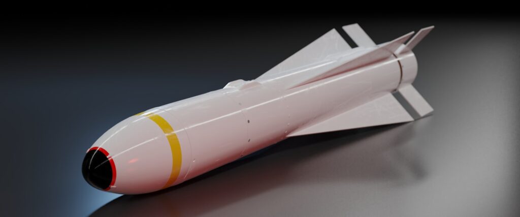 white and red space ship scale model